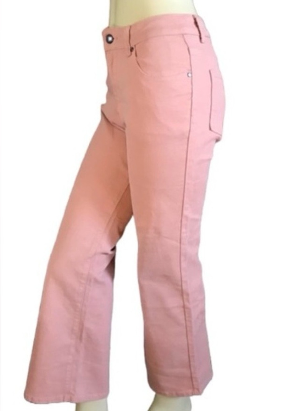 LISTICLE TERRA COTTA ORANGE BOOT CUT JEANS NWT (S)